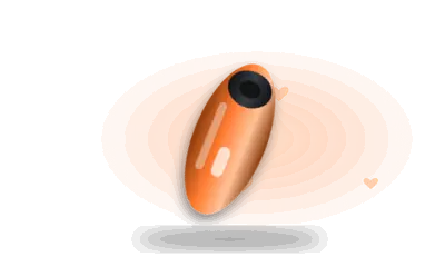 Illustration of an air-pulse toy (drawing, not the actual product)