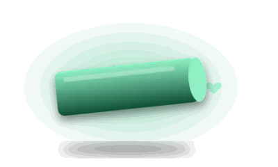 Illustration of a bolster cushion (drawing, not the actual product)