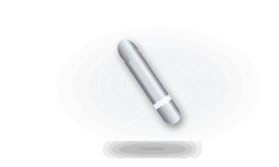Illustration of a bullet vibrator (drawing, not the actual product)