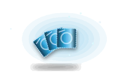 Illustration of foil condom wrappers (drawing, not the actual product)
