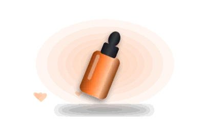 Illustration of a dropper bottle (drawing, not the actual product)