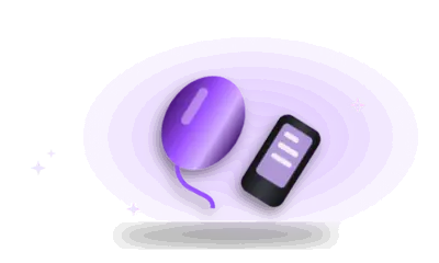 Illustration of a wearable egg vibrator and phone (drawing, not the actual product)