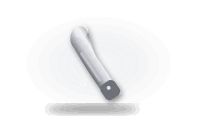 Illustration of a curved vibrator (drawing, not the actual product)