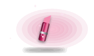 Illustration of a lipstick-style vibrator (drawing, not the actual product)