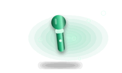 Illustration of a mini wand massager (drawing, not the actual product)