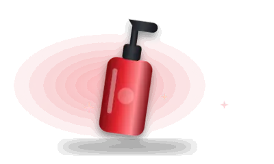 Illustration of a pump bottle (drawing, not the actual product)