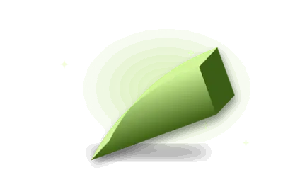 Illustration of a foam ramp (drawing, not the actual product)