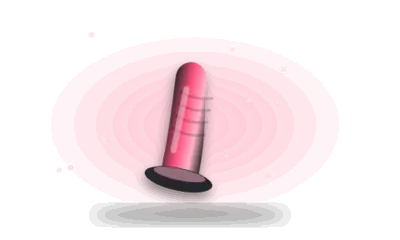 Illustration of a smooth silicone toy (drawing, not the actual product)