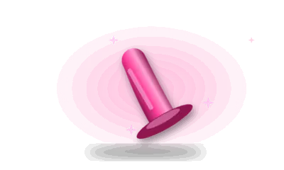 Illustration of a smooth silicone toy (drawing, not the actual product)