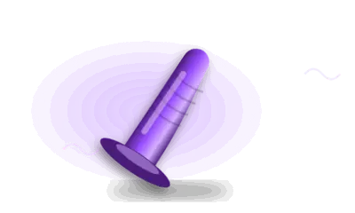Illustration of a smooth silicone toy (drawing, not the actual product)