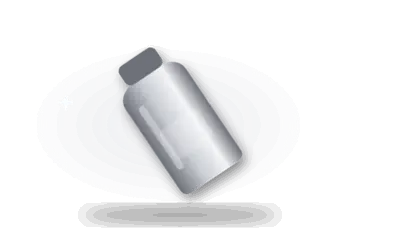 Illustration of a lube bottle (drawing, not the actual product)