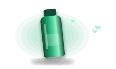 Illustration of a lube bottle (drawing, not the actual product)