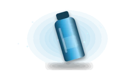 Illustration of a lube bottle (drawing, not the actual product)