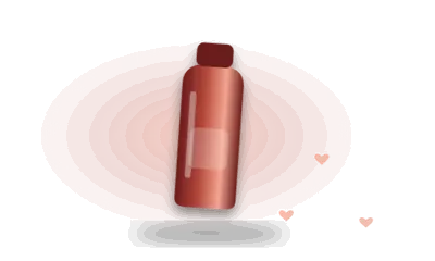 Illustration of a lube bottle (drawing, not the actual product)