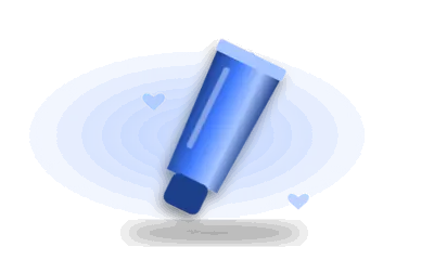 Illustration of a gel tube (drawing, not the actual product)