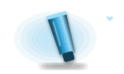 Illustration of a gel tube (drawing, not the actual product)