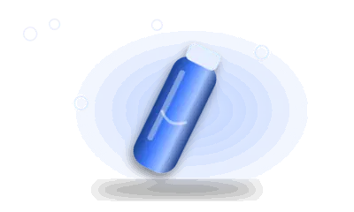 Illustration of a wash bottle (drawing, not the actual product)