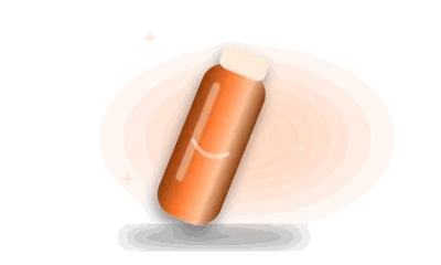 Illustration of a wash bottle (drawing, not the actual product)