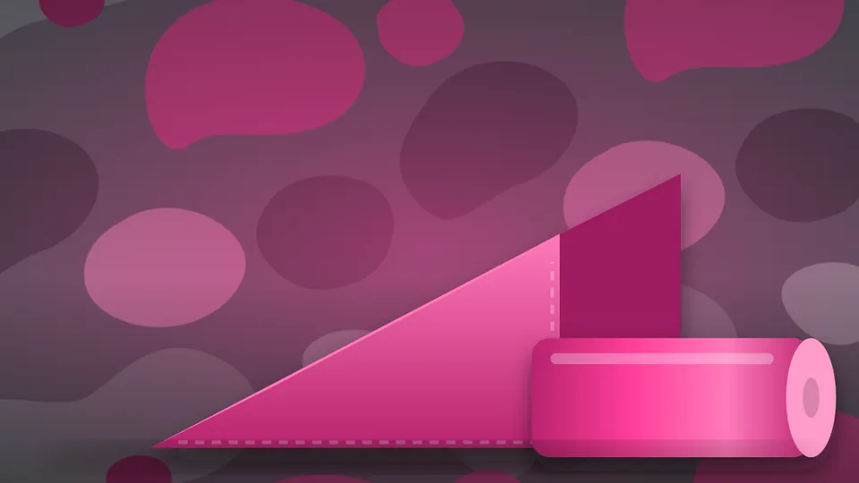 Illustration: a pink foam wedge and bolster cushion